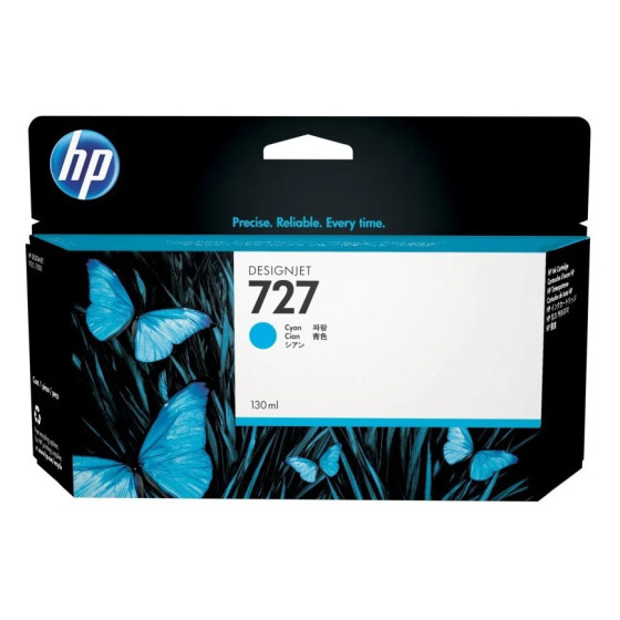 HP 727 CYAN - CARTOUCHE D'ENCRE HP D'ORIGINE (B3P19A)
