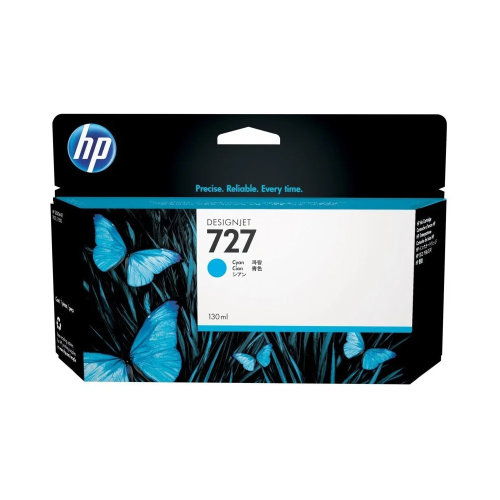 HP 727 CYAN - CARTOUCHE D'ENCRE HP D'ORIGINE (B3P19A)