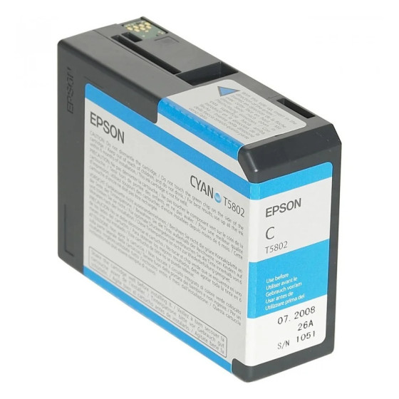 CARTOUCHE D'ENCRE EPSON SP 3800/3800 (80ML) CYAN (C13T580200)