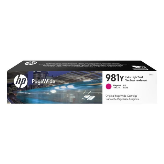 HP 981Y MAGENTA - CARTOUCHE PAGEWIDE TRÈS HAUT RENDEMENT HP D'ORIGINE (L0R14A)