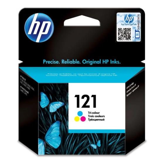 HP 121 TROIS COULEURS - CARTOUCHE D'ENCRE HP D'ORIGINE (CC643HE)