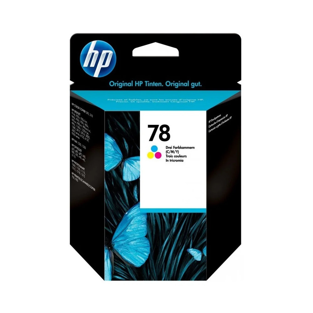 HP 78 TROIS COULEURS - CARTOUCHE D'ENCRE HP D'ORIGINE (C6578D)