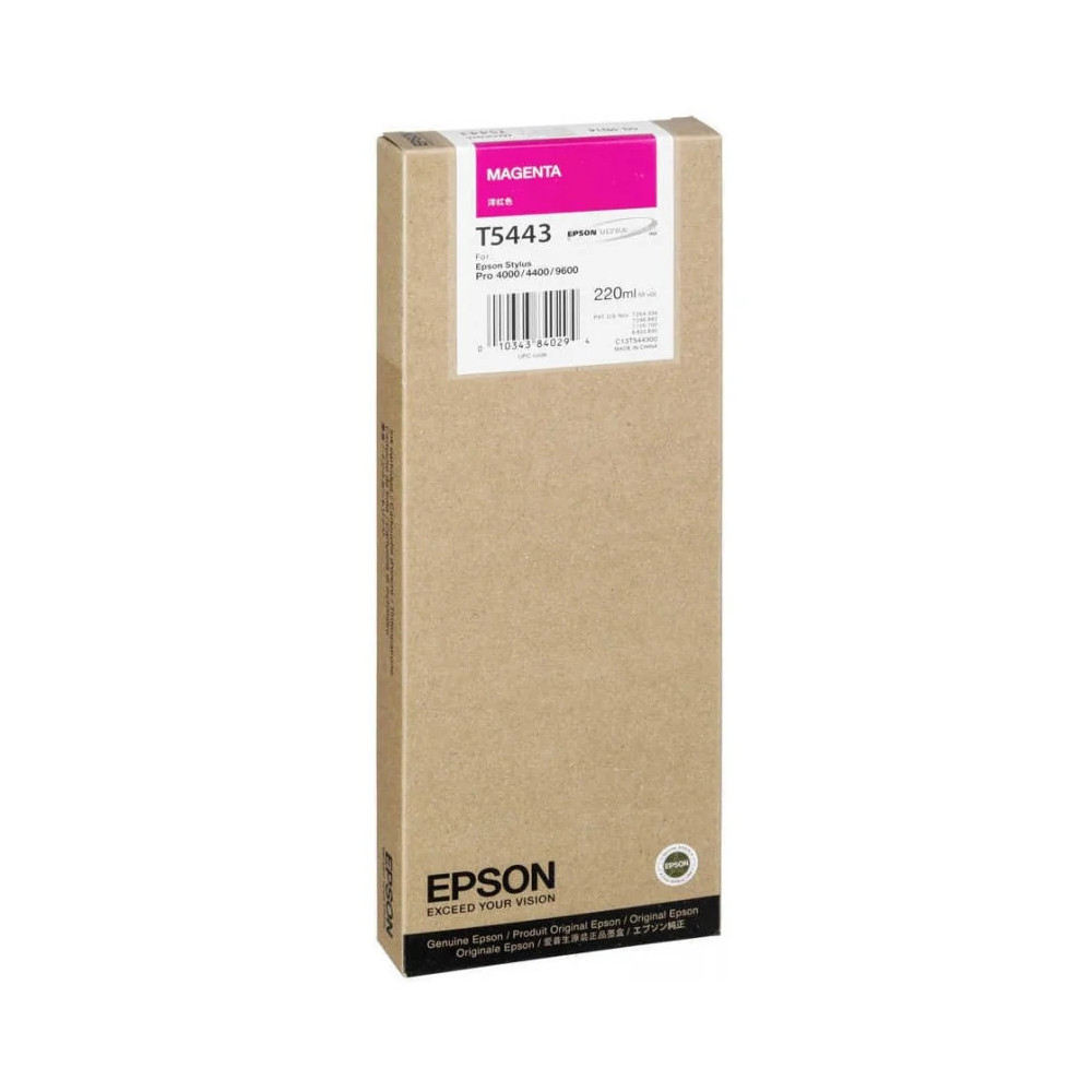 EPSON T5443 ENCRE PIGMENT MAGENTA SP 4000/4400/7600/9600 (220ML) (C13T544300)