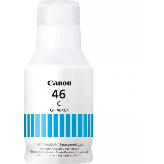 CANON GI-46C CYAN - BOUTEILLE D'ENCRE CANON D'ORIGINE (4427C001AA)