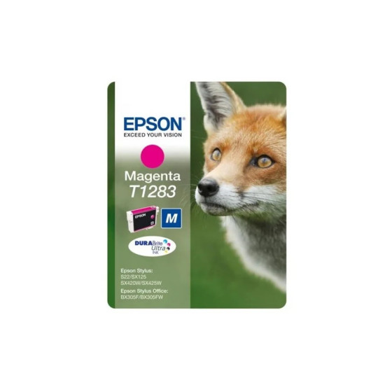 CARTOUCHE D'ENCRE EPSON MAGENTA T1283 RENARD DURABRITE ULTRA M (C13T12834011)