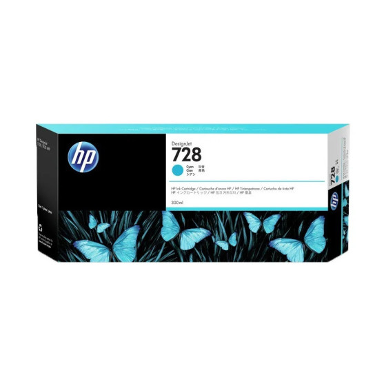 HP 728 CYAN - CARTOUCHE D'ENCRE HP D'ORIGINE (F9K17A)