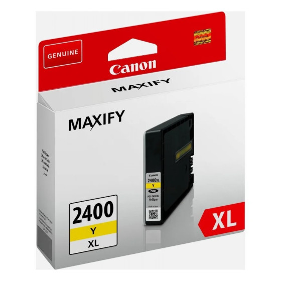 CANON PGI-2400XL Y JAUNE - CARTOUCHE D'ENCRE GRANDE CAPACITÉ CANON D'ORIGINE (9276B001AA)