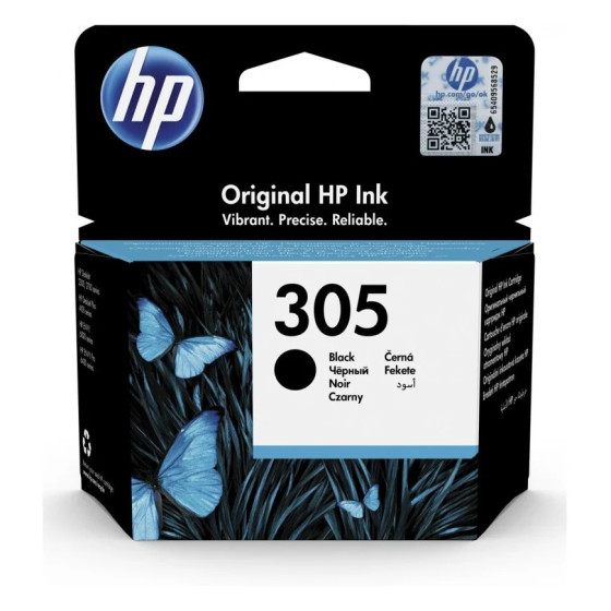 HP 305 NOIR - CARTOUCHE D'ENCRE HP D'ORIGINE (3YM61AE)