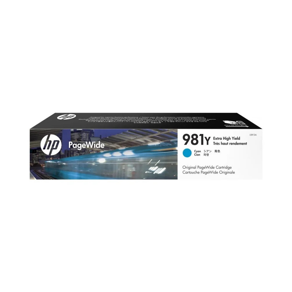 HP 981Y CYAN - CARTOUCHE PAGEWIDE TRÈS HAUT RENDEMENT HP D'ORIGINE (L0R13A)