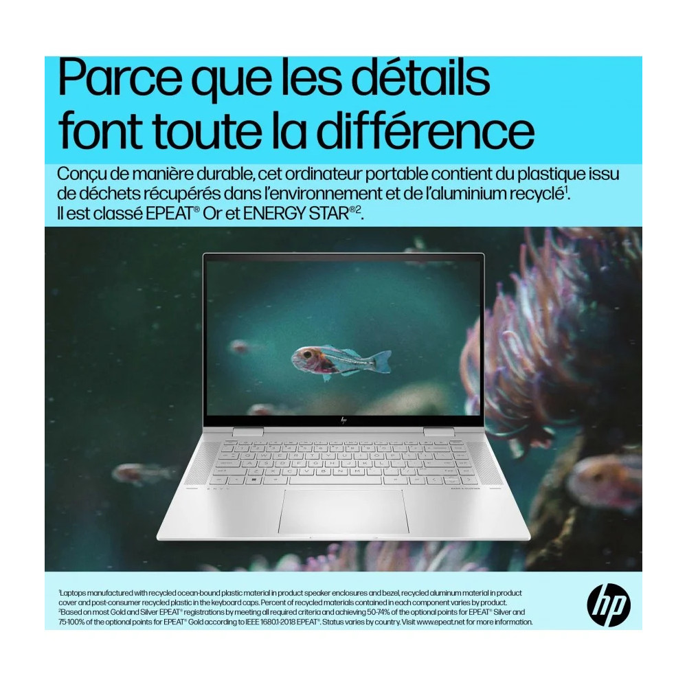ORDINATEUR PORTABLE CONVERTIBLE HP ENVY X360 15-EW0002NK (6D6Y1EA)
