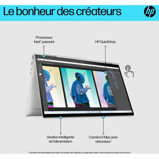 ORDINATEUR PORTABLE CONVERTIBLE HP ENVY X360 15-EW0002NK (6D6Y1EA)
