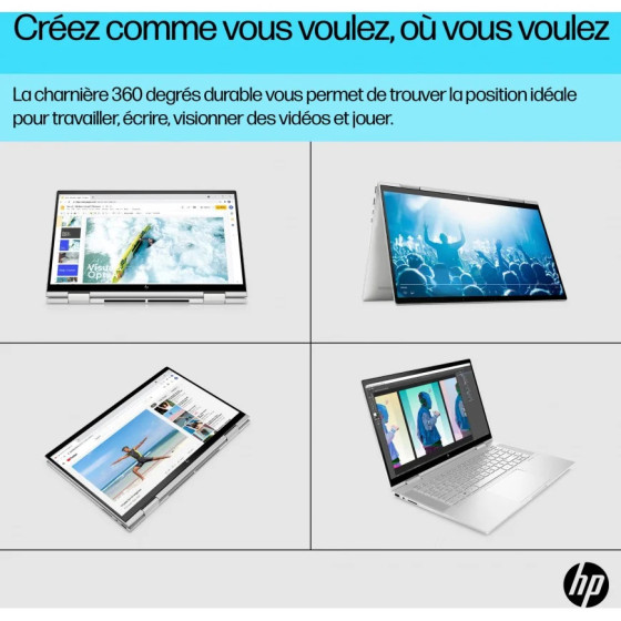 ORDINATEUR PORTABLE CONVERTIBLE HP ENVY X360 15-EW0002NK (6D6Y1EA)