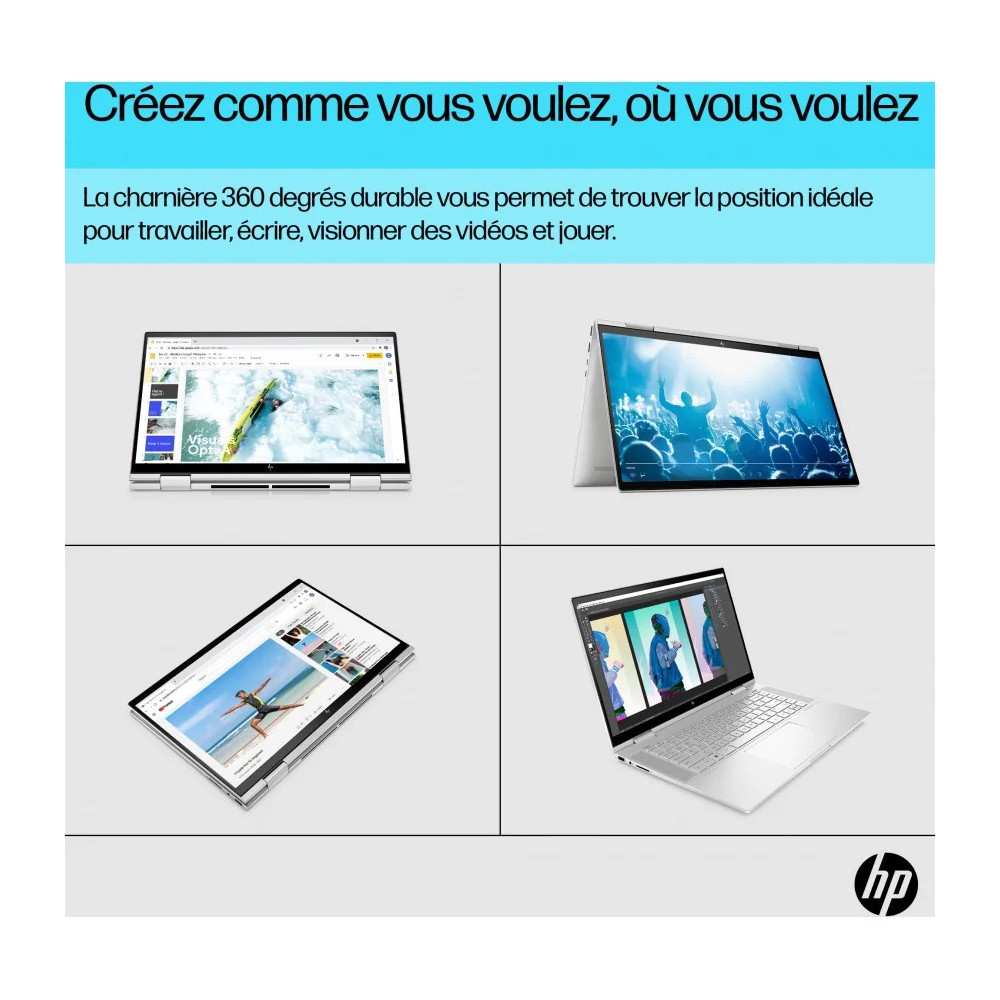 ORDINATEUR PORTABLE CONVERTIBLE HP ENVY X360 15-EW0002NK (6D6Y1EA)