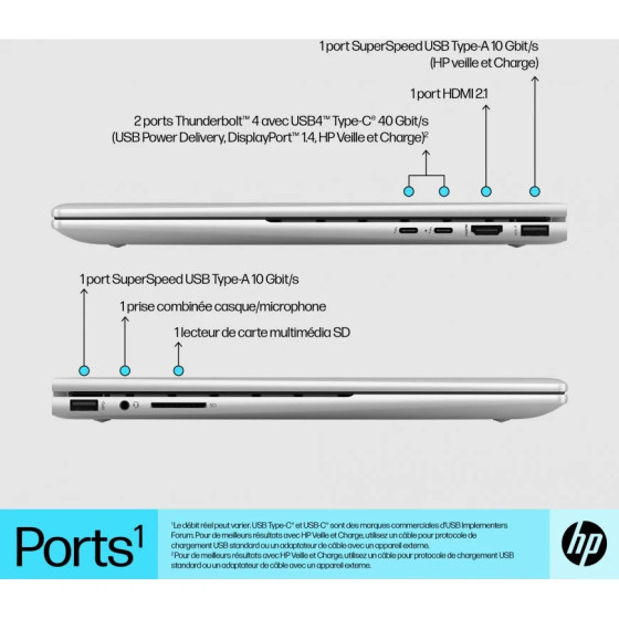 ORDINATEUR PORTABLE CONVERTIBLE HP ENVY X360 15-EW0002NK (6D6Y1EA)
