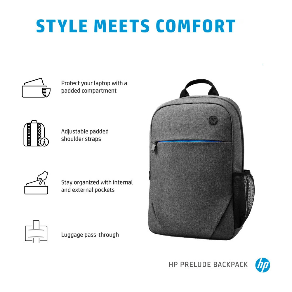 SAC À DOS HP PRELUDE 15,6" (1E7D6AA)