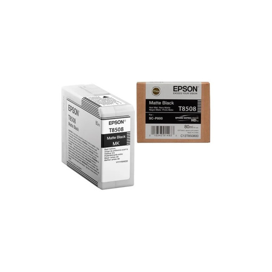 EPSON T8508 NOIR MAT - CARTOUCHE D'ENCRE EPSON D'ORIGINE (C13T850800)