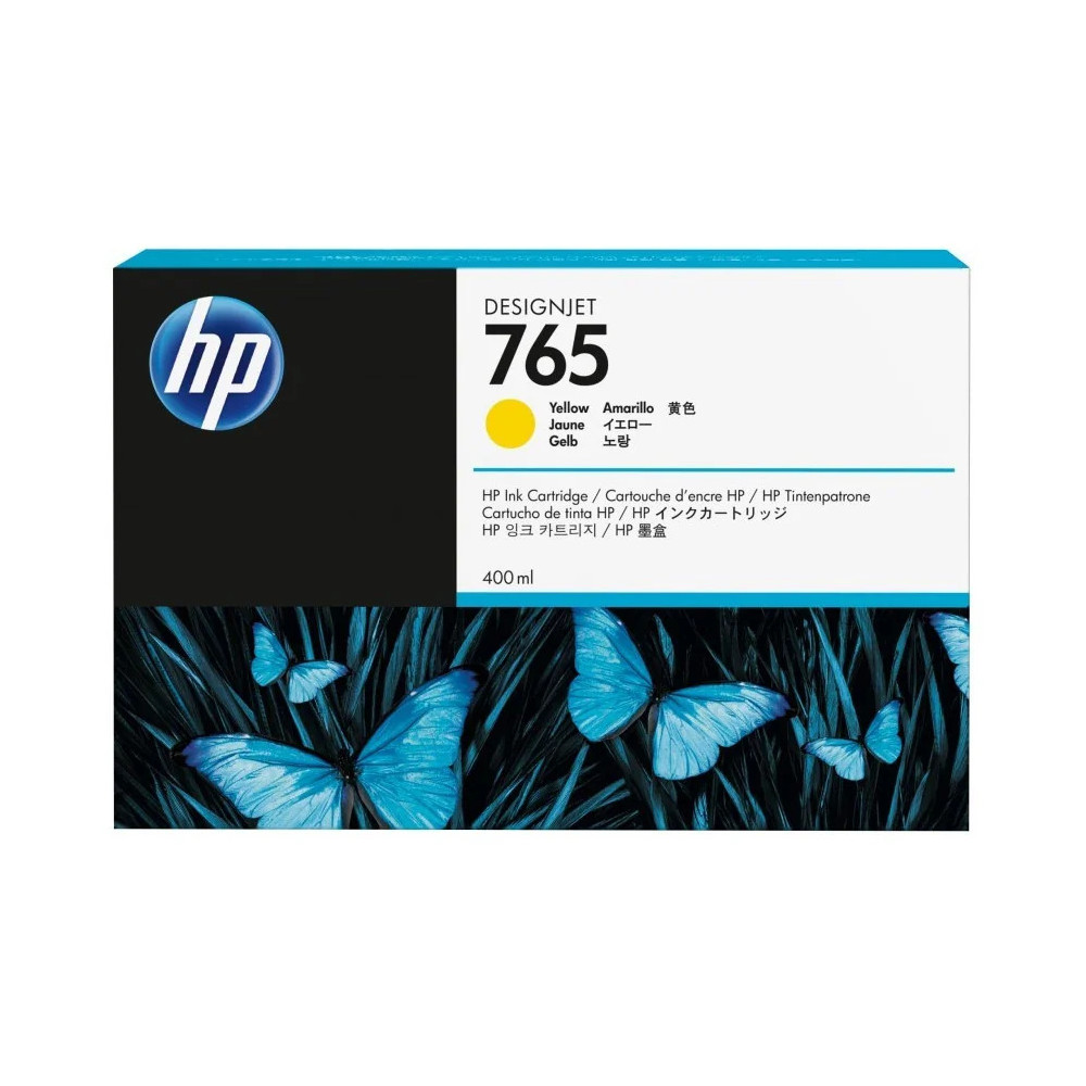 HP 765 JAUNE - CARTOUCHE D'ENCRE HP D'ORIGINE (F9J50A)
