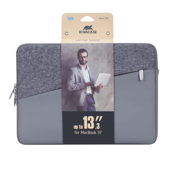 POCHETTE RIVACASE 7903 POUR MACBOOK PRO 13,3" (7903 Grey)