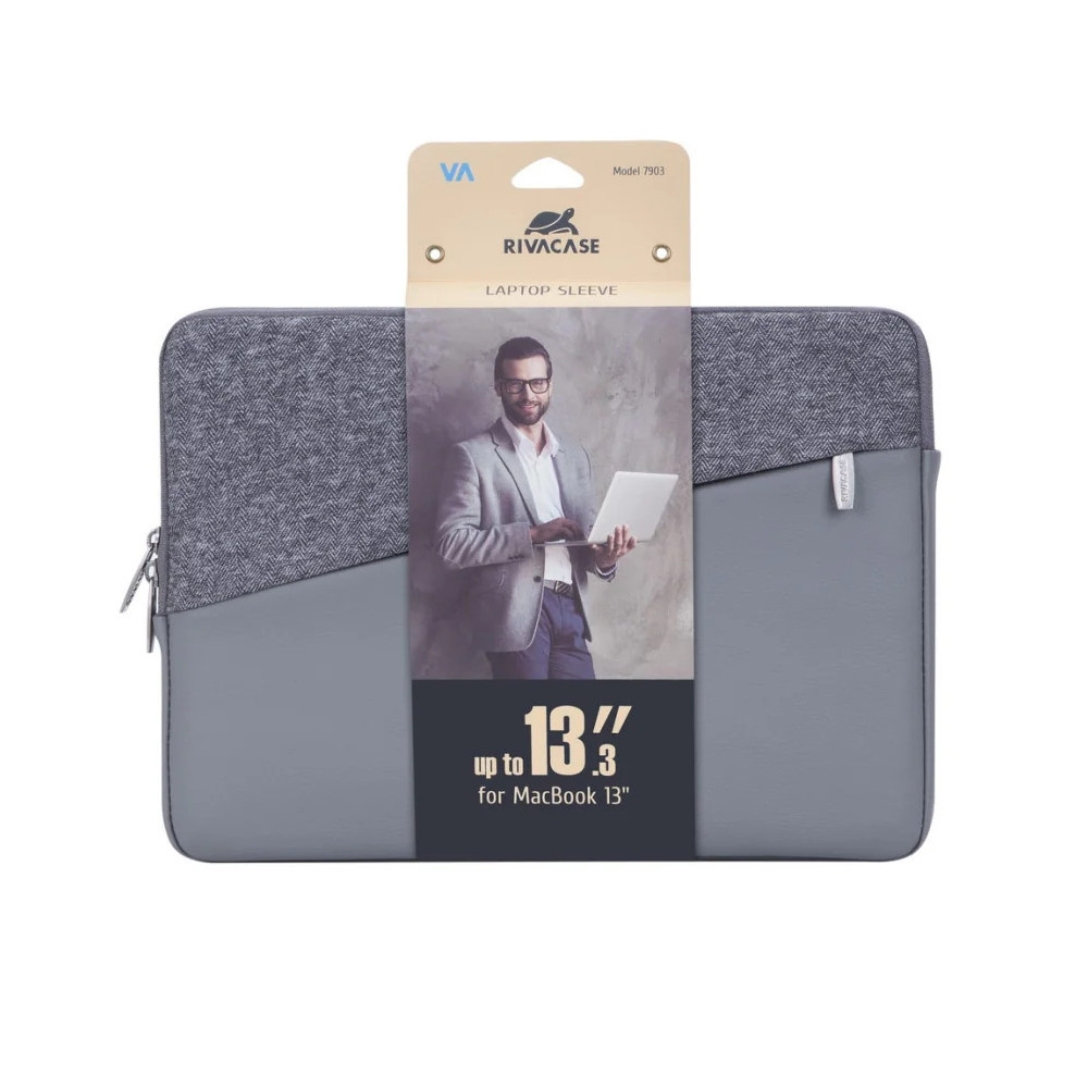 POCHETTE RIVACASE 7903 POUR MACBOOK PRO 13,3" (7903 Grey)