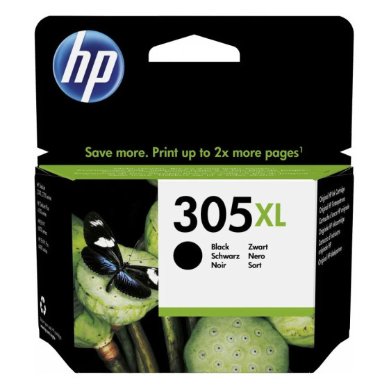 HP 305XL NOIR - CARTOUCHE D'ENCRE GRANDE CAPACITÉ HP D'ORIGINE (3YM62AE)
