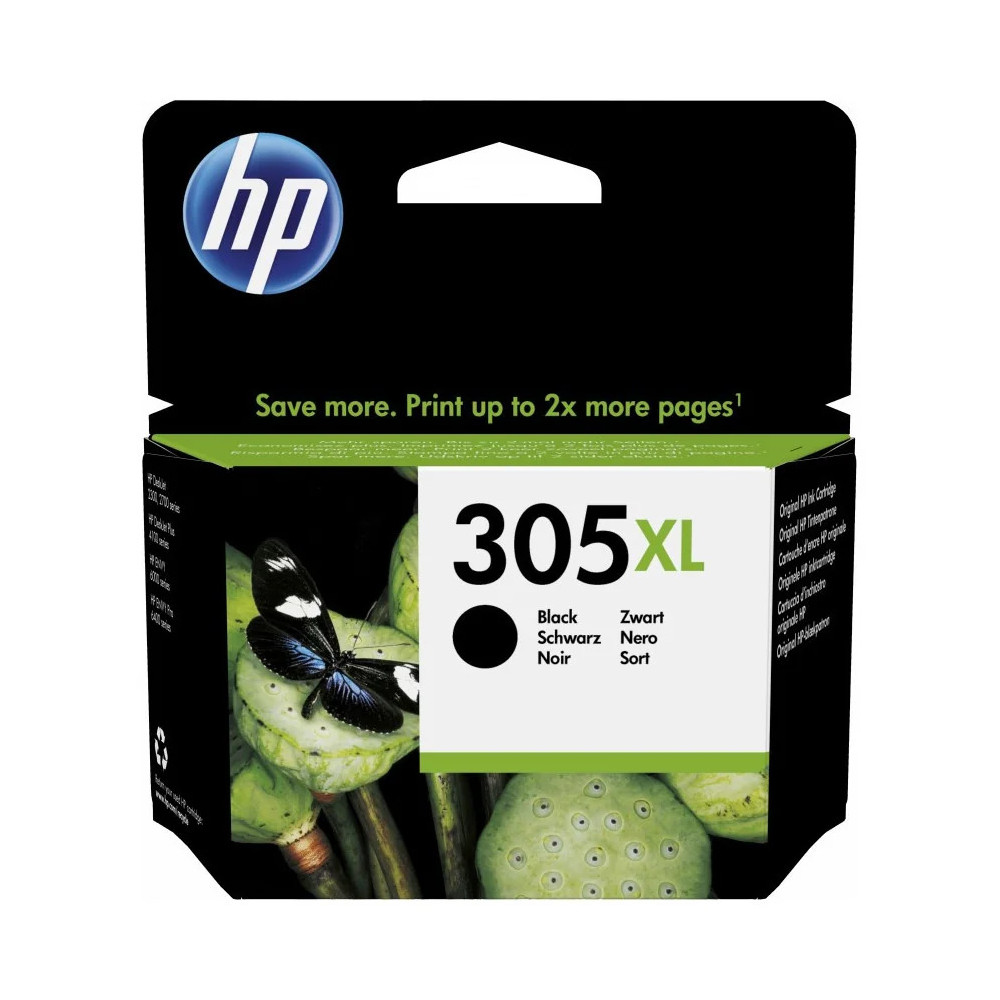 HP 305XL NOIR - CARTOUCHE D'ENCRE GRANDE CAPACITÉ HP D'ORIGINE (3YM62AE)