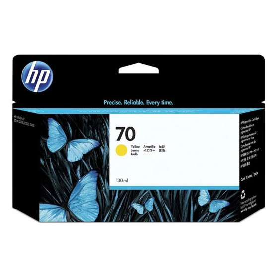 HP 70 JAUNE - CARTOUCHE D'ENCRE HP D'ORIGINE (C9454A)