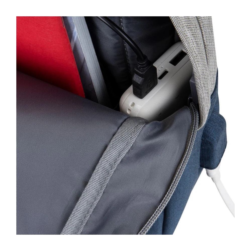 GREY/DARK BLUE ANTI-THEFT LAPTOP BACKPACK 15.6'' (7562)
