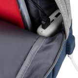 GREY/DARK BLUE ANTI-THEFT LAPTOP BACKPACK 15.6'' (7562)