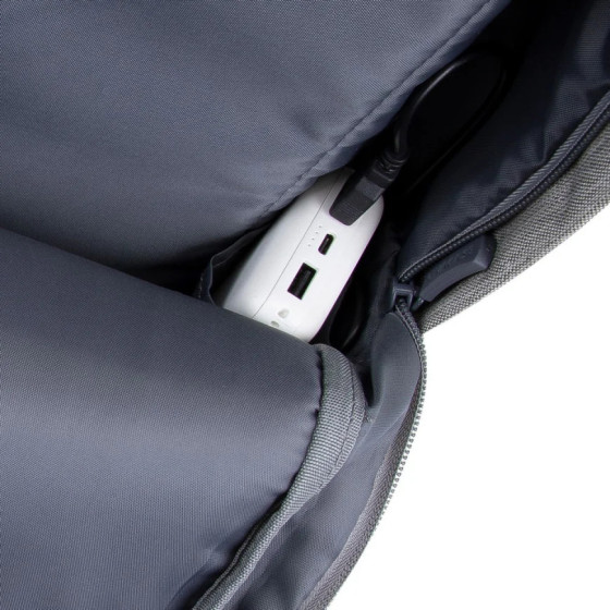 GREY/DARK BLUE ANTI-THEFT LAPTOP BACKPACK 15.6'' (7562)
