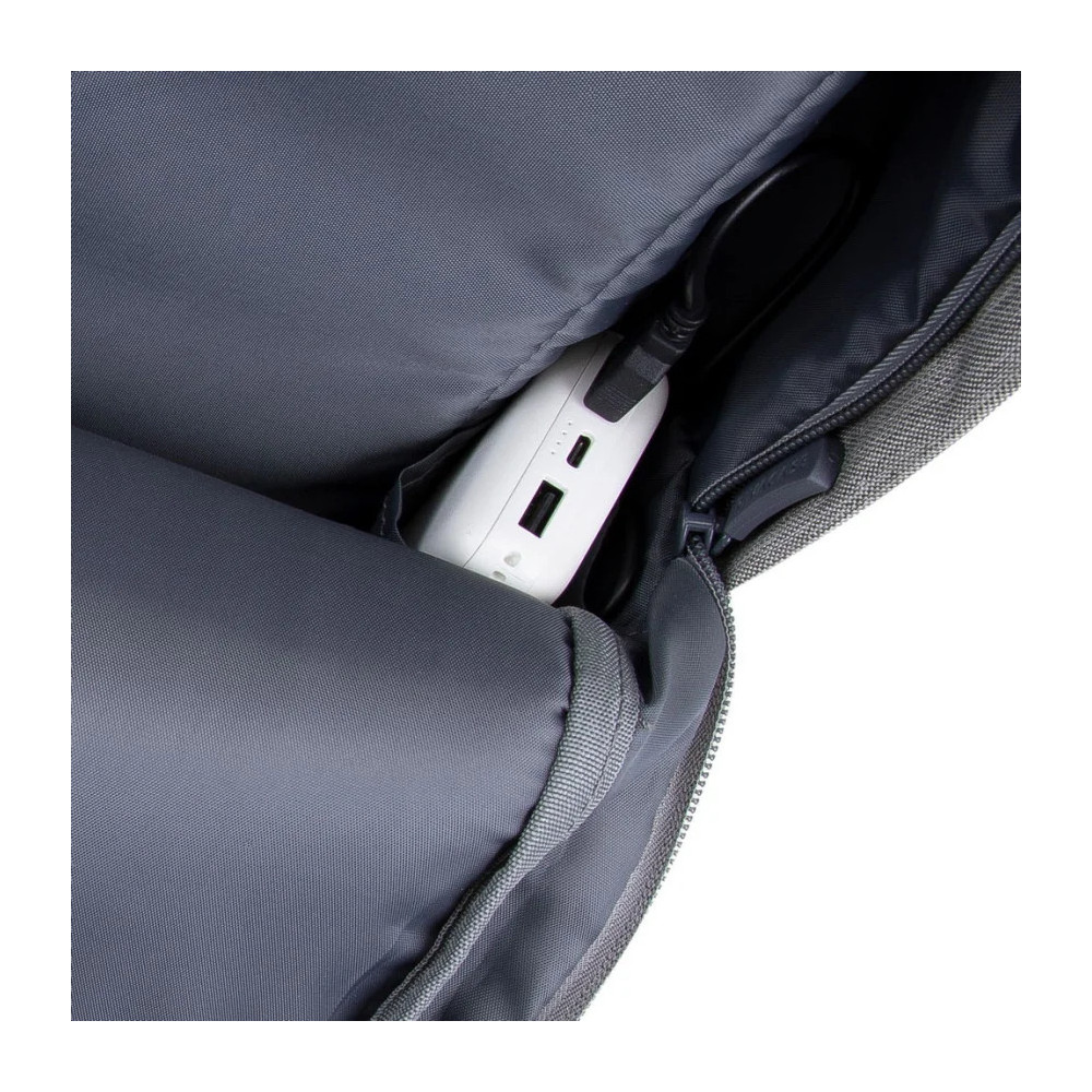 GREY/DARK BLUE ANTI-THEFT LAPTOP BACKPACK 15.6'' (7562)