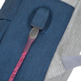 GREY/DARK BLUE ANTI-THEFT LAPTOP BACKPACK 15.6'' (7562)