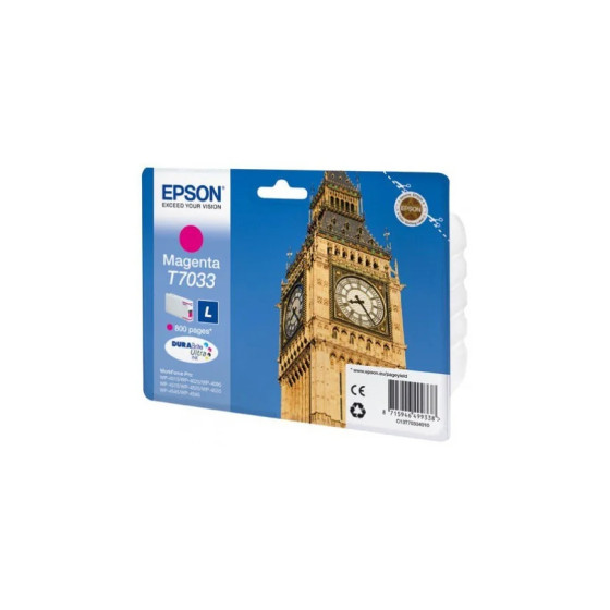 EPSON T7033 MAGENTA - CARTOUCHE D'ENCRE EPSON "BIG BEN" D'ORIGINE (C13T70334010)