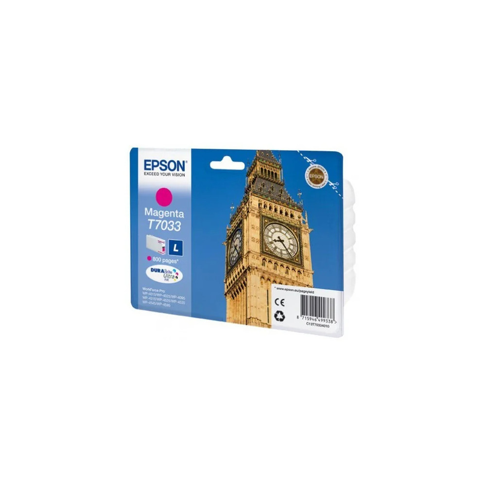 EPSON T7033 MAGENTA - CARTOUCHE D'ENCRE EPSON "BIG BEN" D'ORIGINE (C13T70334010)