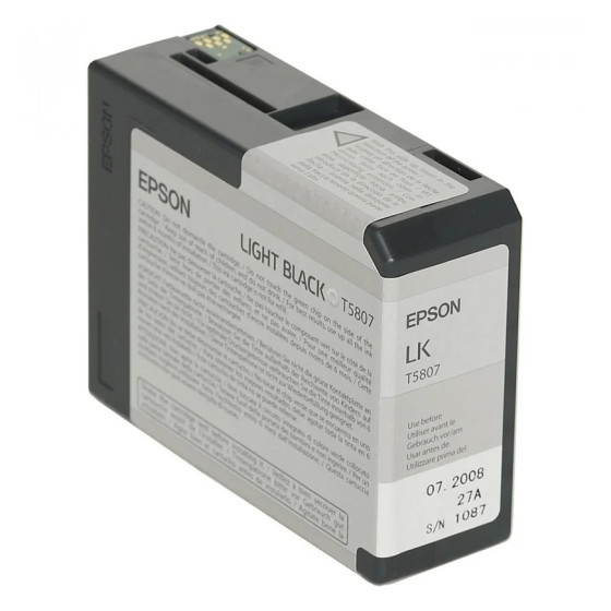 CARTOUCHE D'ENCRE EPSON SP 3800/3880 (80ML) GRIS (C13T580700)