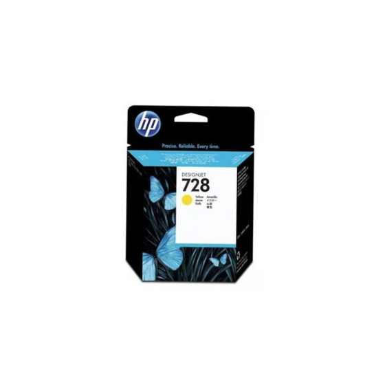 HP 728 JAUNE - CARTOUCHE D'ENCRE HP D'ORIGINE (F9K15A)