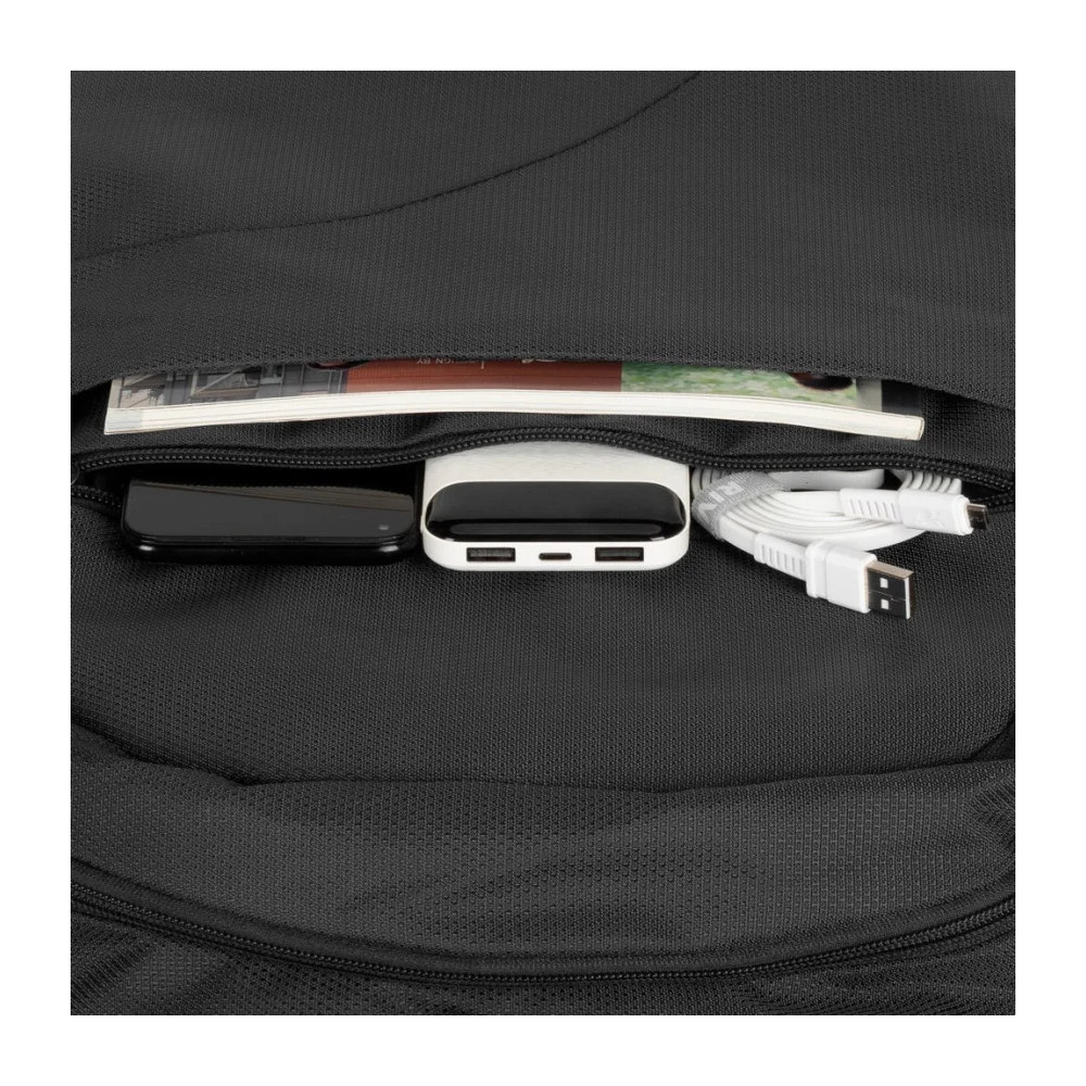 SAC À DOS NOIR POUR ORDINATEURS PORTABLES 15,6" (8065BLACK)