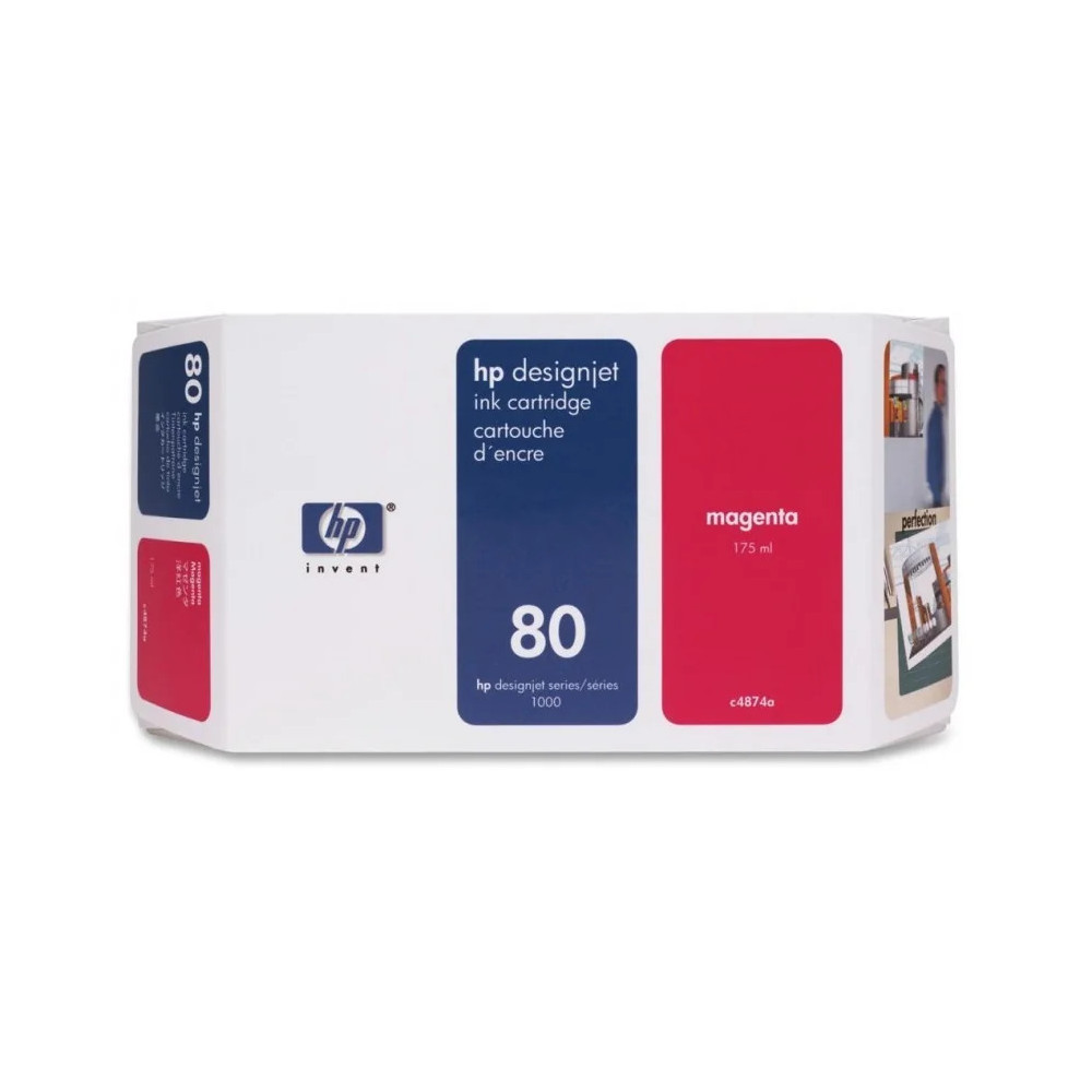 HP 80 MAGENTA - CARTOUCHE D'ENCRE HP D'ORIGINE (C4847A)