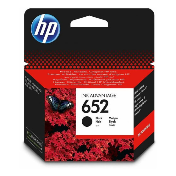HP 652 NOIR - CARTOUCHE D'ENCRE HP D'ORIGINE (F6V25AE)