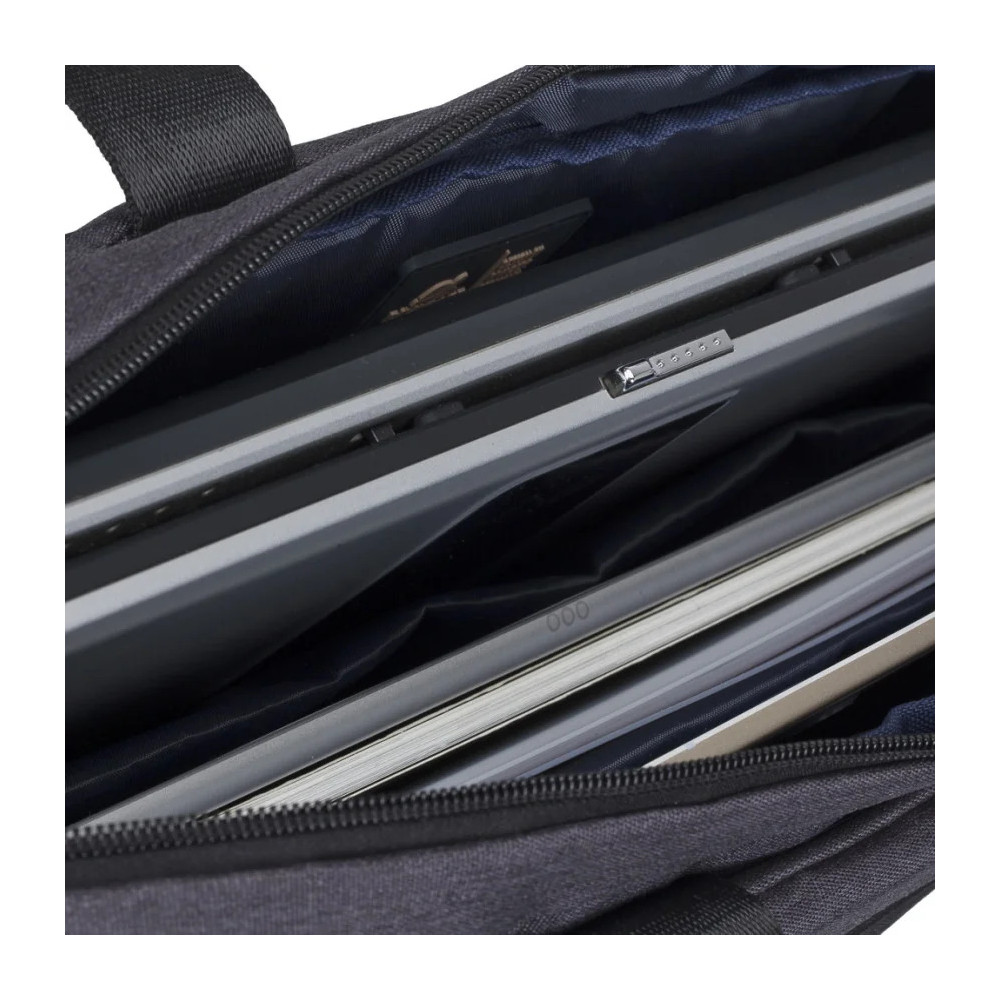 SACOCHE RIVACASE NOIRE À BANDOULIÈRE SUZUKA 7730 POUR ORDINATEURS PORTABLES 15.6" (7730BLACK)