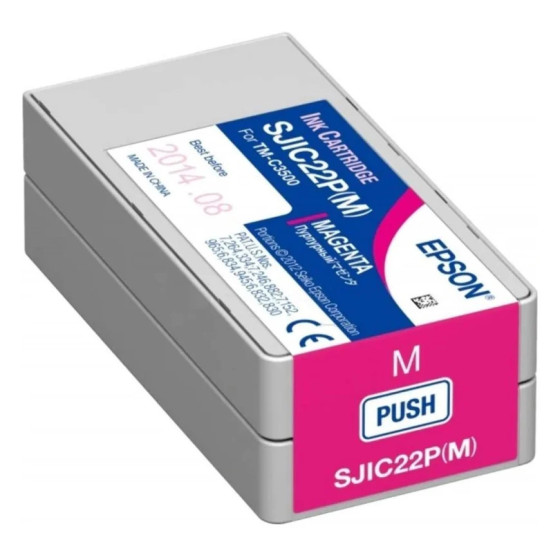 EPSON SJIC22P MAGENTA - CARTOUCHE D'ENCRE EPSON D'ORIGINE (C33S020603)