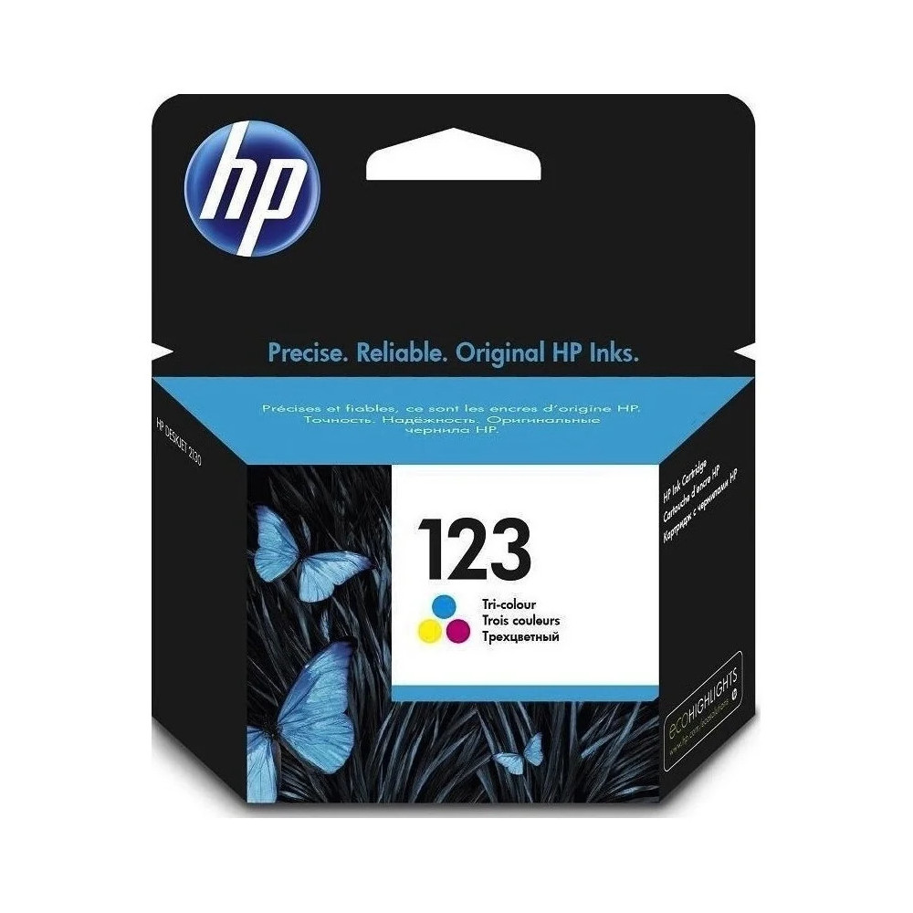 HP 123 TROIS COULEURS - CARTOUCHE D'ENCRE HP D'ORIGINE (F6V16AE)