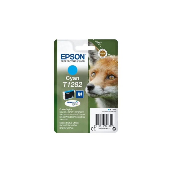 CARTOUCHE EPSON RENARD - ENCRE DURABRITE ULTRA CYAN (C13T12824012)