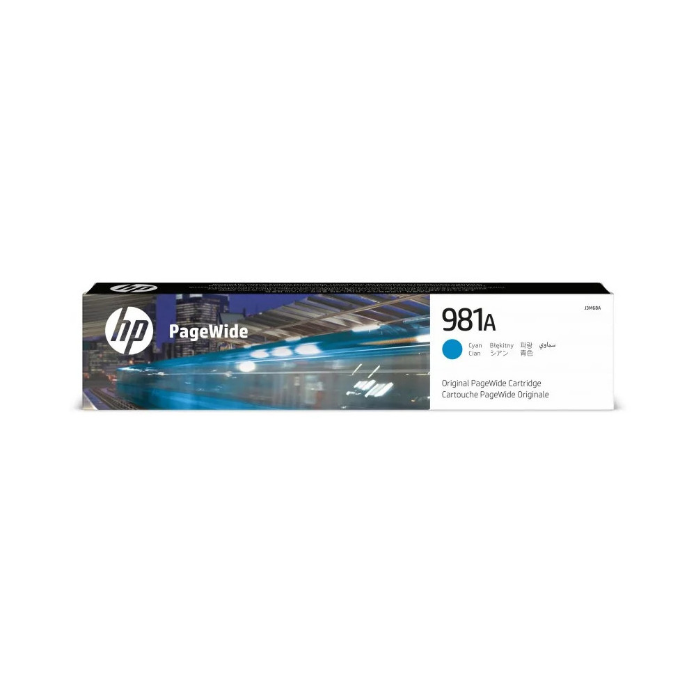 HP 981A CYAN - CARTOUCHE PAGEWIDE HP D'ORIGINE (J3M68A)