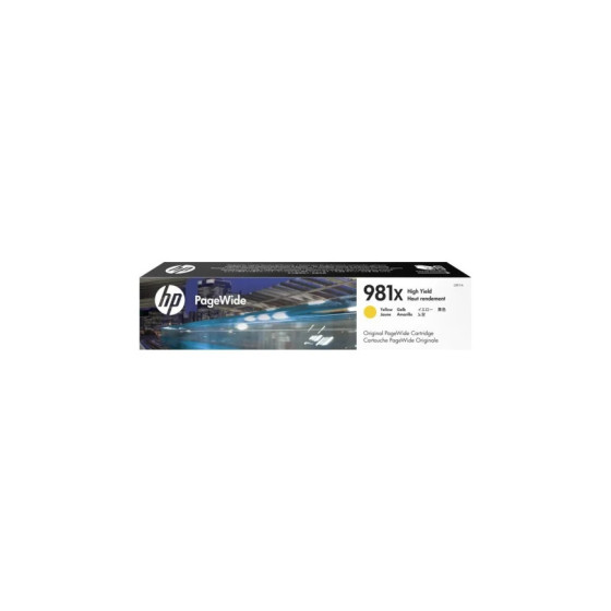 HP 981X JAUNE - CARTOUCHE PAGEWIDE GRANDE CAPACITÉ HP D'ORIGINE (L0R11A)