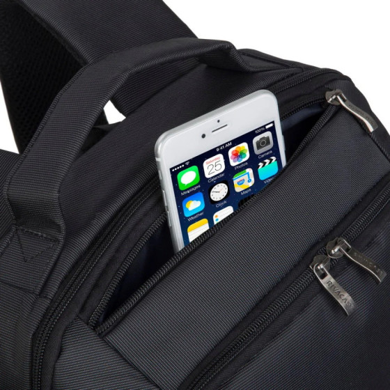 SAC À DOS NOIR POUR ORDINATEURS PORTABLES 15.6" (8262 BLACK)