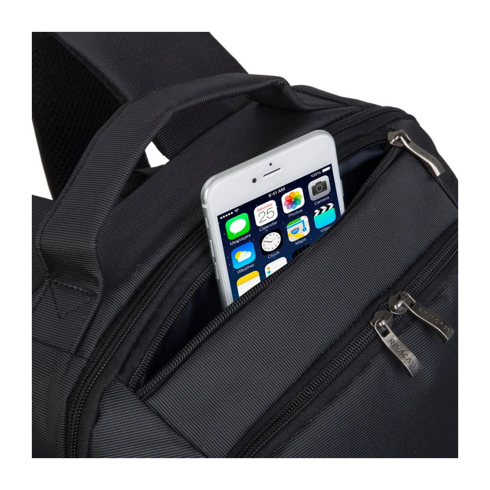 SAC À DOS NOIR POUR ORDINATEURS PORTABLES 15.6" (8262 BLACK)
