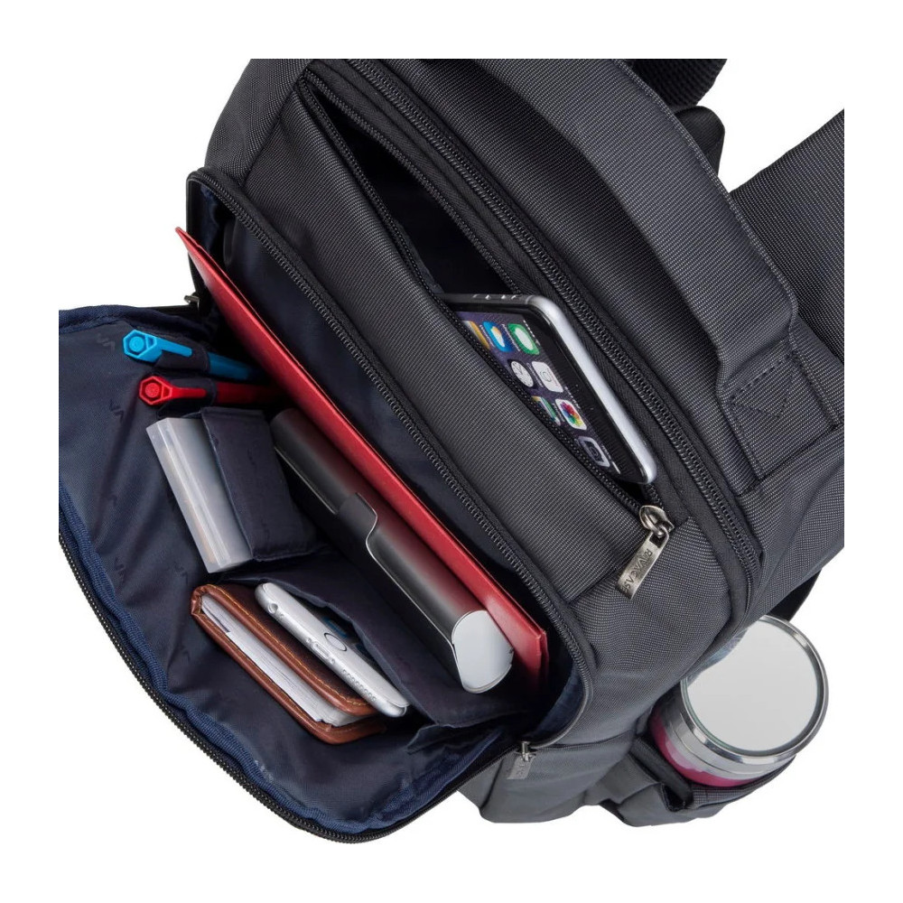 SAC À DOS NOIR POUR ORDINATEURS PORTABLES 15.6" (8262 BLACK)