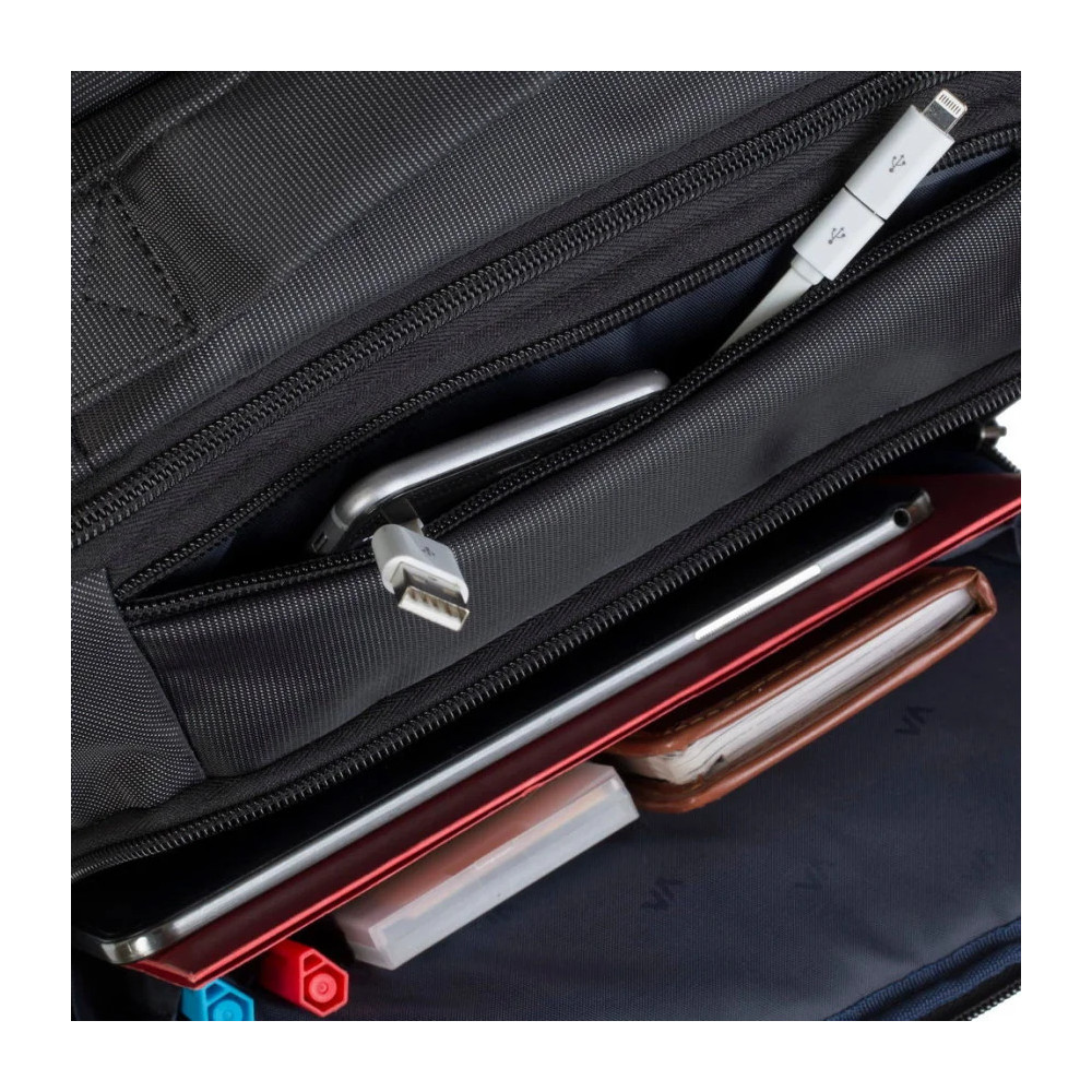 SAC À DOS NOIR POUR ORDINATEURS PORTABLES 15.6" (8262 BLACK)