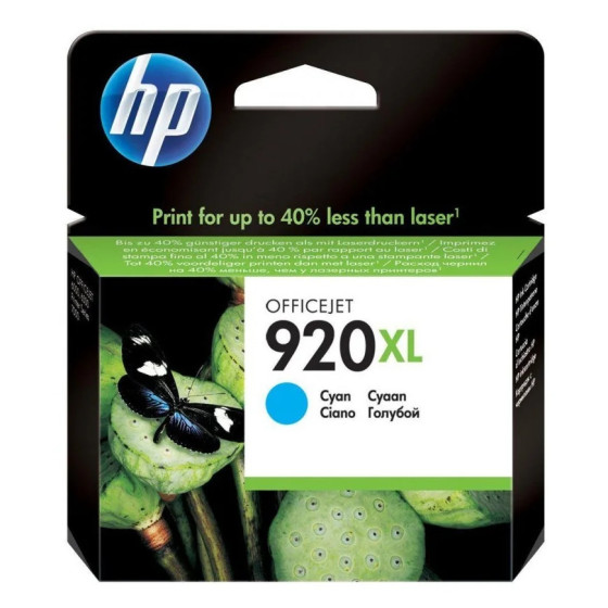 HP 920XL CYAN - CARTOUCHE D'ENCRE GRANDE CAPACITÉ HP D'ORIGINE (CD972AE)