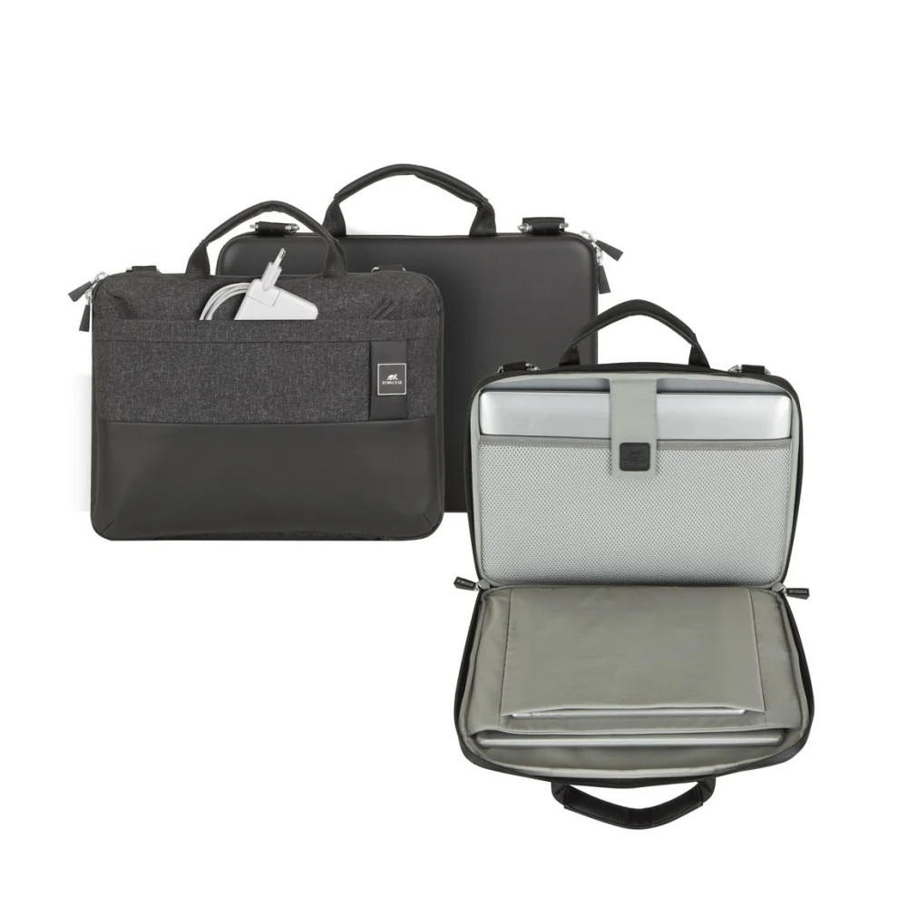 SACOCHE RIVACASE LANTAU 8823 BLACK MÉLANGE POUR MACBOOK PRO ET ULTRABOOK 13.3" (8823 BLACK MÉLANGE)